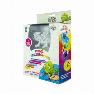 Интерактивная игрушка 1Toy робо-Хамелеончик, меняю