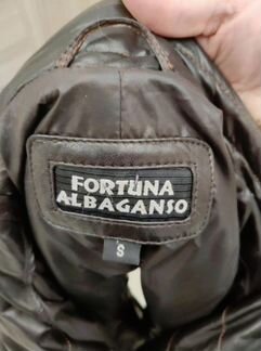 Кожаный пуховик