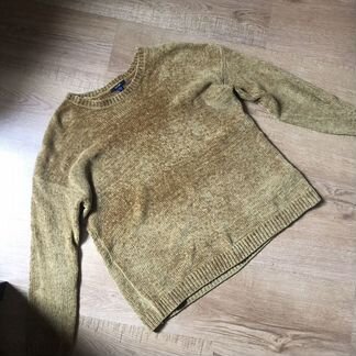 Свитер плюшевый золотистый