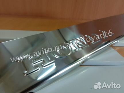 Накладки на пороги Honda CR-V (III) (нержавейка)