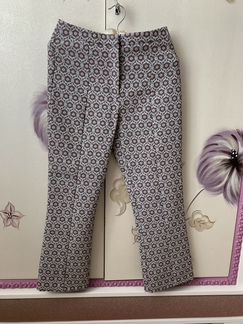 Штаны topshop, штаны укорочённые с принтом