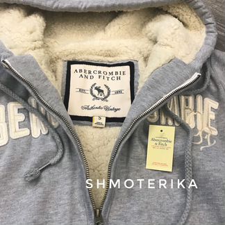 Abercrombie Fitch Куртка-Толстовка Светло-сер S