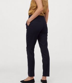 Синие прямые костюмные брюки H&M новые