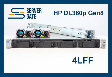 HP DL360p G8 4LFF 2x E5-2630v2 512 GB
