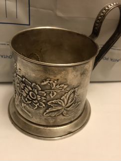 Подстаканник Подсолнухи (мельхиор)