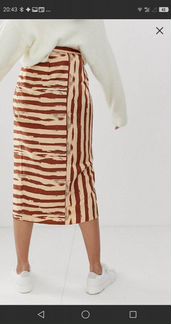 Юбка миди с запахом ASOS новая