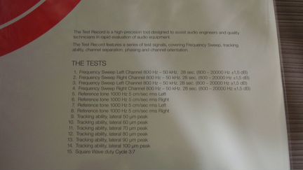 Ortofon Stereo Test Record