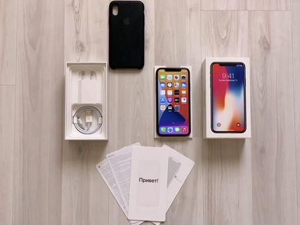 iPhone X 64gb Black Ростест в идеале