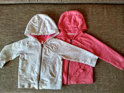 Толстовки mothercare 86-92, 2шт