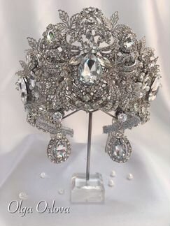 Королевский комплект Корона и серьги