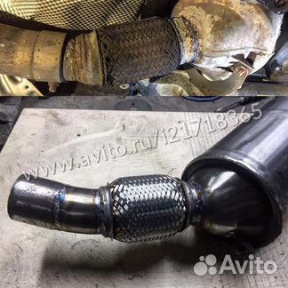Гофра глушителя Infiniti EX Замена