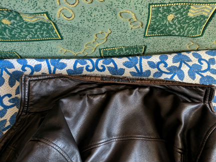 Мужская зимняя кожаная куртка