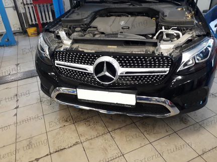 Решетка Diamond Mercedes GLC Coupe черная камера