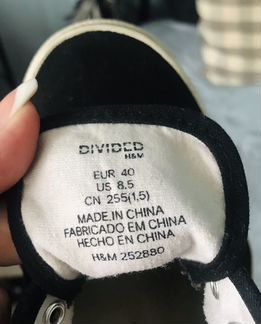 Кеды H&M, парусина женские/мужские