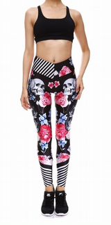 Спортивные лосины, тайсы с черепами, новые