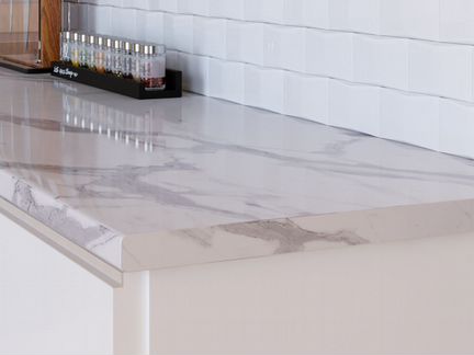 Столешница 3050х600х40 1U 727/1 Гранит белый