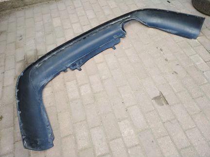 Сполер юбка заднего бампера passat B6