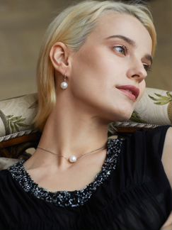 Серебряные серьги с жемчугом