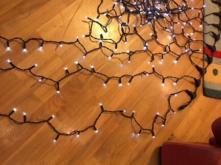 Гирлянда уличная / занавес 2 на 2 метра