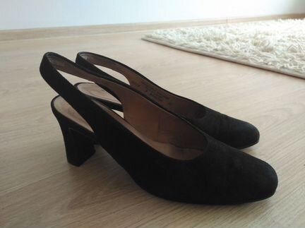 Туфли натуральная Замша 38-38.5