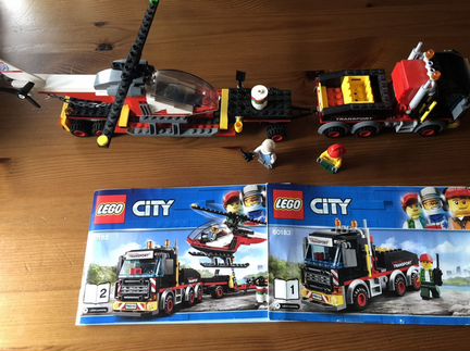 Lego City Перевозчик вертолета