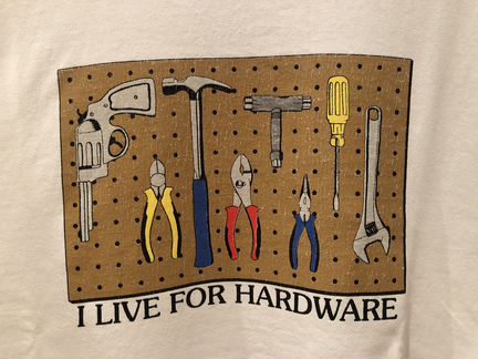 Bronze 56K I live for hardware футболка L