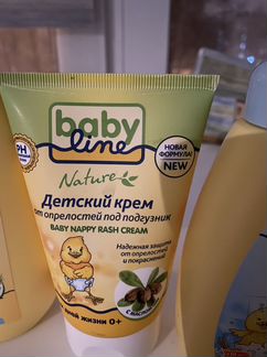 BabyLine Nature Детский шампунь, крем и присыпка