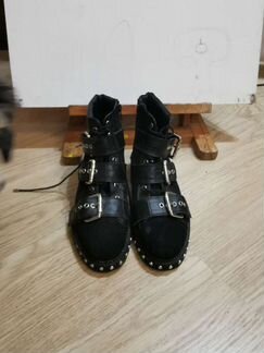 Замшевые ботинки topshop