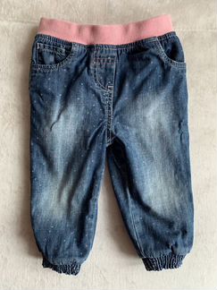 Джинсы утеплённые Mothercare 9/12мес
