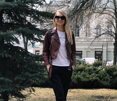 Кожаная куртка Zara