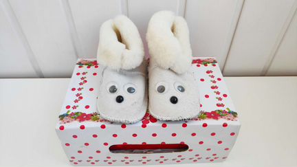 Детские Меховые тапочки Чуни