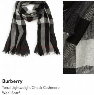 Оригинальный мужской шарф Burberry