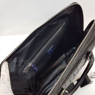 Кожаный черный новый портфель Prada