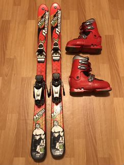 Горные лыжи Rossingol 120 cm + ботинки Roxa 22-25