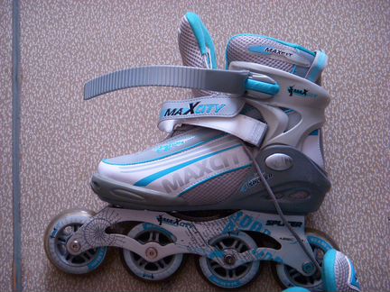 Ролики. Женские роликовые коньки MaxCity. 38 р