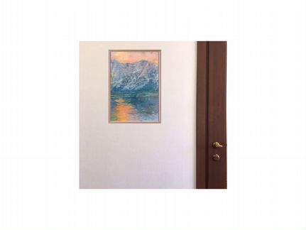 Картина. Море. Горы. Закат. Черногория. Пейзаж