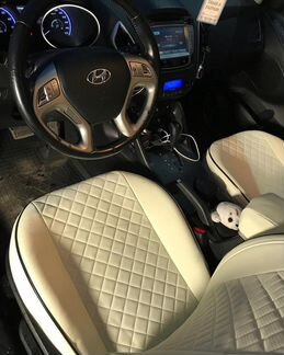 Модельные чехлы Хендай ix35 из экокожи