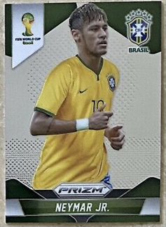Карточка Neymar Panini World Cup 2014 Prizm