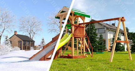 Деревянная площадка савушка 