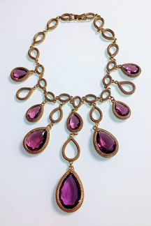 Винтажное колье Goldette с подвесками США 1960-70е