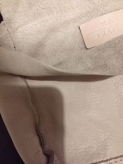 Сумка кожаная zara trafaluc на цепочке