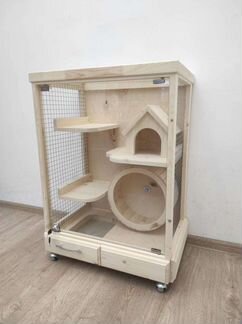 Клетка-витрина для шиншиллы 