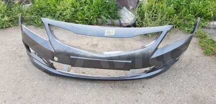 Hyundai Solaris 14-17 Бампер передний