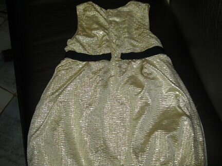 Платье праздничное золотое