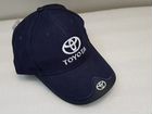 Кепка бейсболка с логотипом Toyota, тёмно синяя