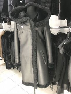 Удлиненная дубленка