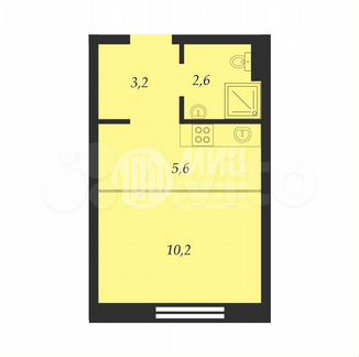 Квартира-студия, 21.6 м², 11/25 эт.