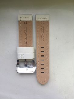 Ремень для часов белый Mario Notti 22 мм