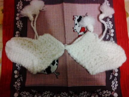 Вязаные пинетки