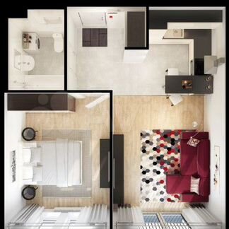 1-к квартира, 43.2 м², 2/33 эт.